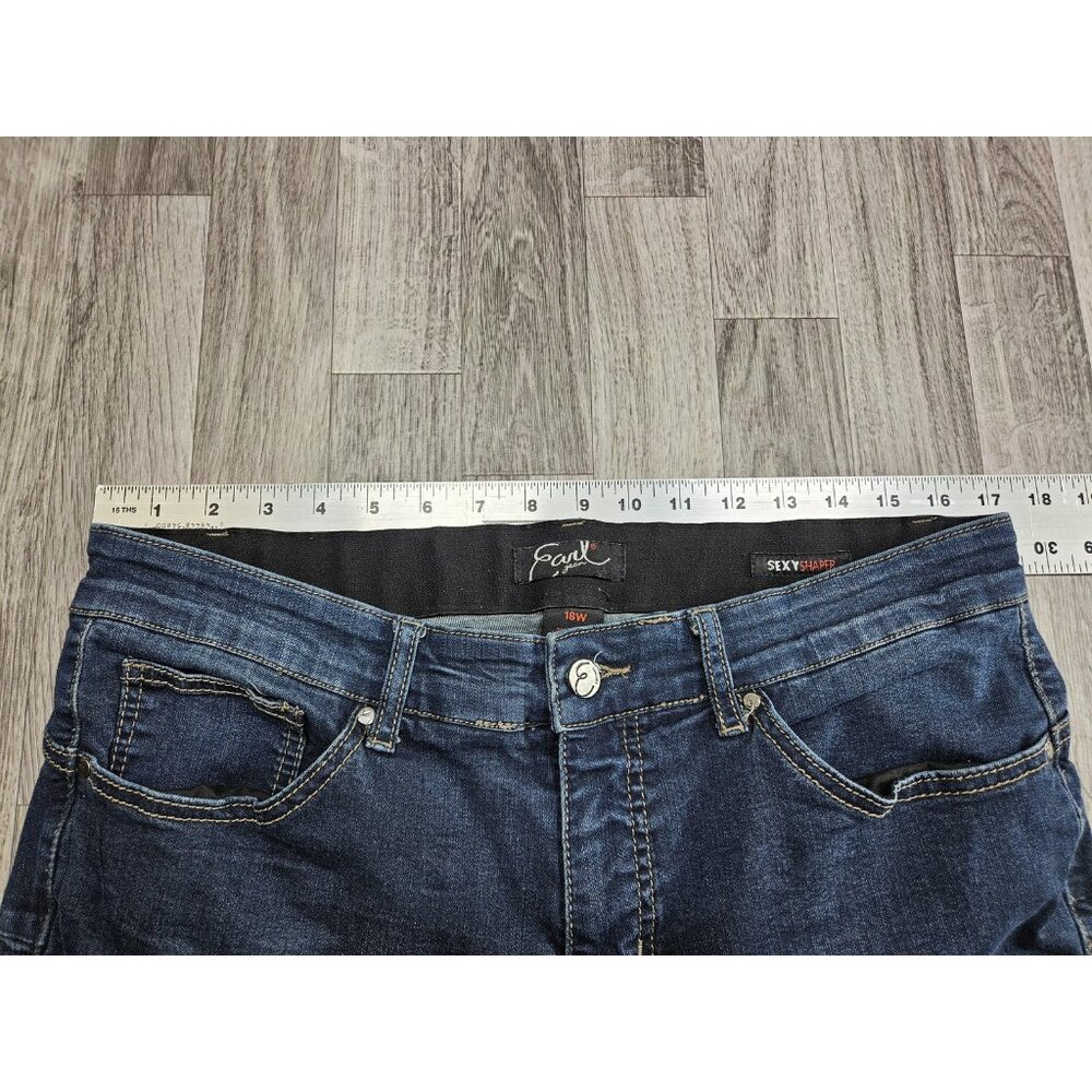 Earl Jean Jeans Womens 16W Sexy Shaper Stretch Denim Classic Fit Pants - Picture 8 of 12